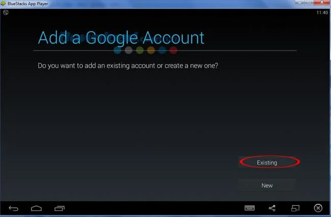 دستورالعمل تغییر حساب هنگام استفاده از BlueStacks