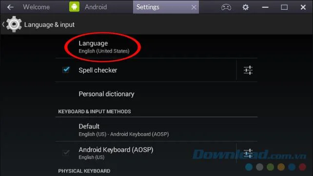 Jak zmienić język dla BlueStacks