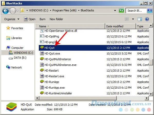Resize the BlueStacks window
