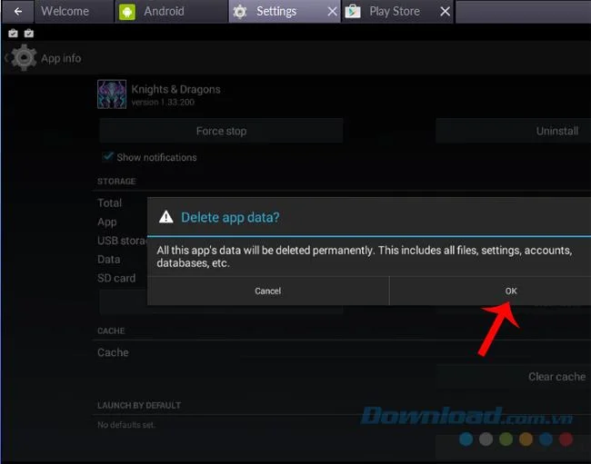 Two ways to delete apps on BlueStacks