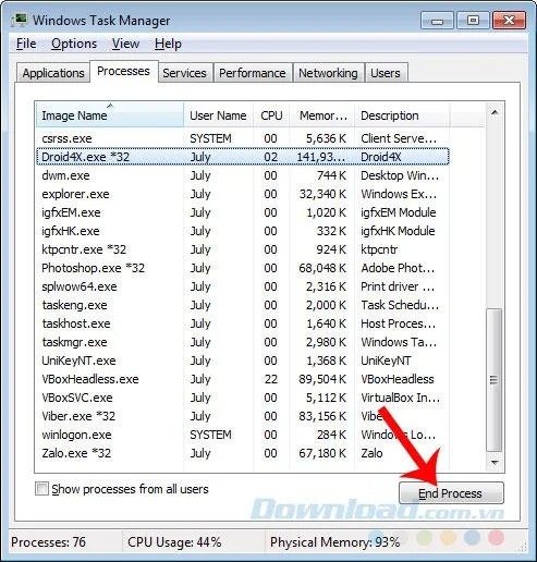 End Task in Task Manager End Task in Task Manager