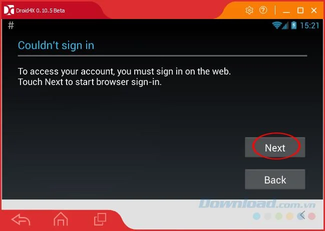 How to login Droid4X account