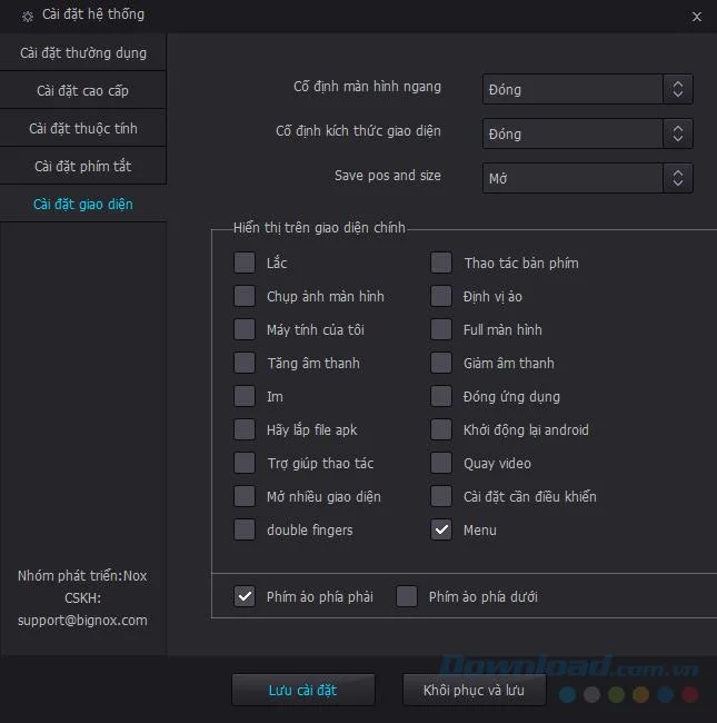 Jak dostosować pasek podmenu w Nox App Player