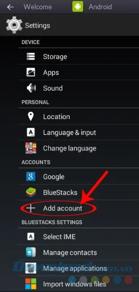 نحوه ایجاد یک حساب BlueStacks