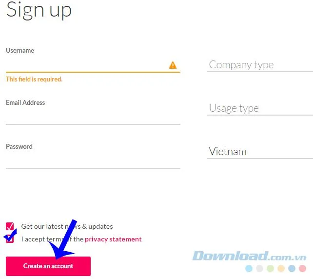 How to create a Genymotion account