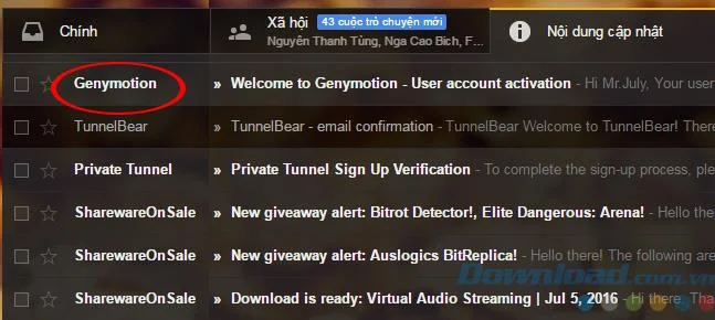 How to create a Genymotion account