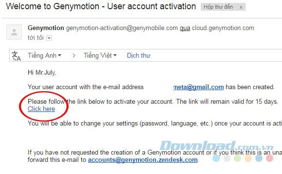 How to create a Genymotion account