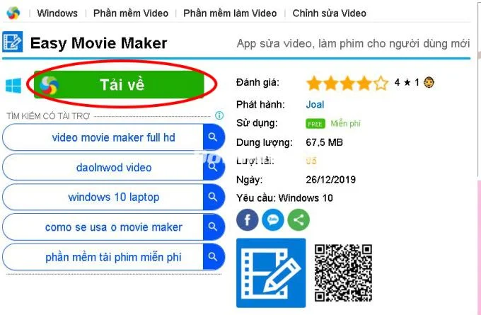 Instructies voor het downloaden en installeren van Easy Movie Maker - eenvoudige videobewerking