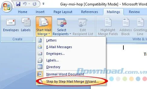 Hoe u uitnodigingen voor vergaderingen kunt combineren in Microsoft Word