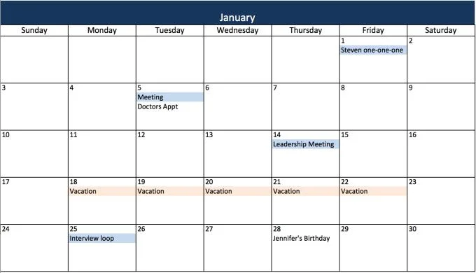 Instructies voor het maken van kalender 2020 in Excel het gemakkelijkst