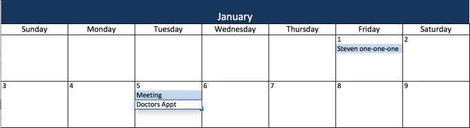 Instructies voor het maken van kalender 2020 in Excel het gemakkelijkst