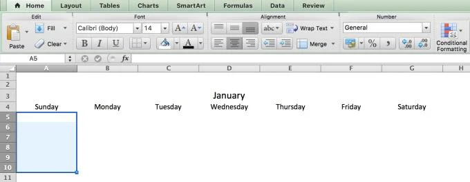 Instructies voor het maken van kalender 2020 in Excel het gemakkelijkst