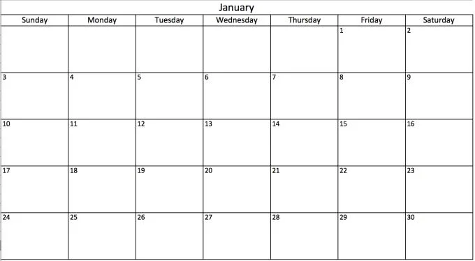 Instructies voor het maken van kalender 2020 in Excel het gemakkelijkst