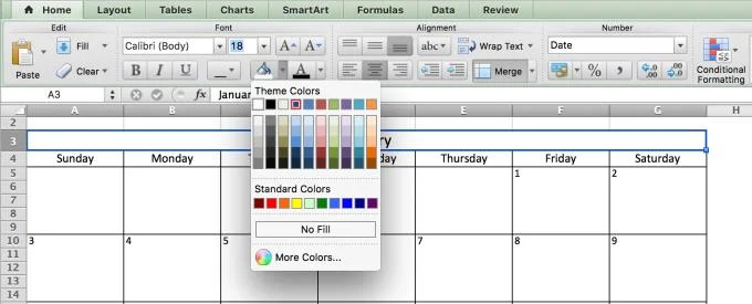 Instructies voor het maken van kalender 2020 in Excel het gemakkelijkst