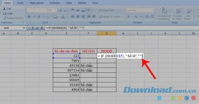 Excelde tek ve çift sayıları belirleme