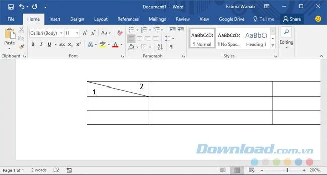 Cómo crear barras en la celda MS Word