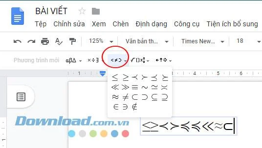 Instructies voor het typen van wiskundige formules in Google Docs
