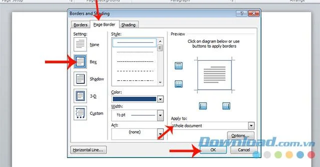 Worddeki sayfalar için kenarlıklar nasıl oluşturulur