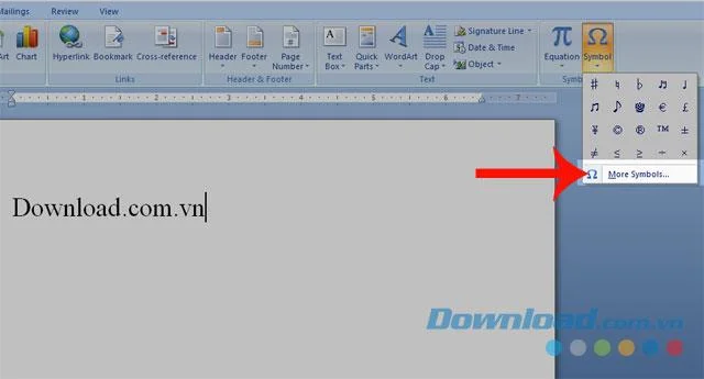 Instructies voor het snel schrijven van pijl in Word
