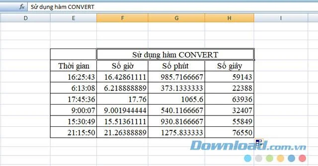 How to convert time to decimal in Excel