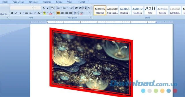 نحوه ایجاد فریم و افکت برای تصاویر در Word