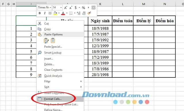 Instructies om diagonale lijnen toe te voegen in Excel