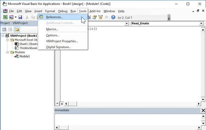 Instructions for sending emails from Excel spreadsheets using VBA scripts