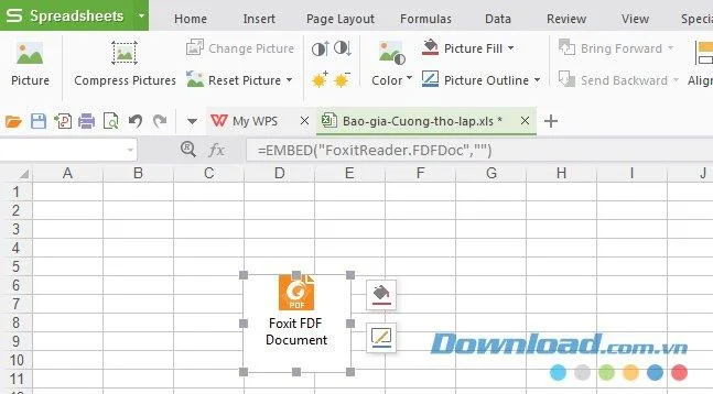 Hoe een PDF-bestand in Excel in te voegen