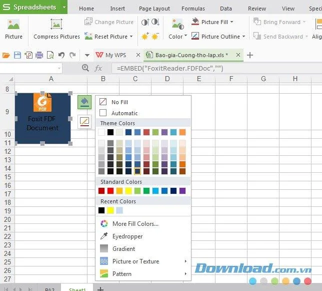 Hoe een PDF-bestand in Excel in te voegen