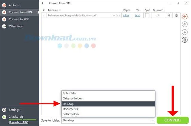 Gebruik PDF Candy Desktop om PDF naar Word te converteren