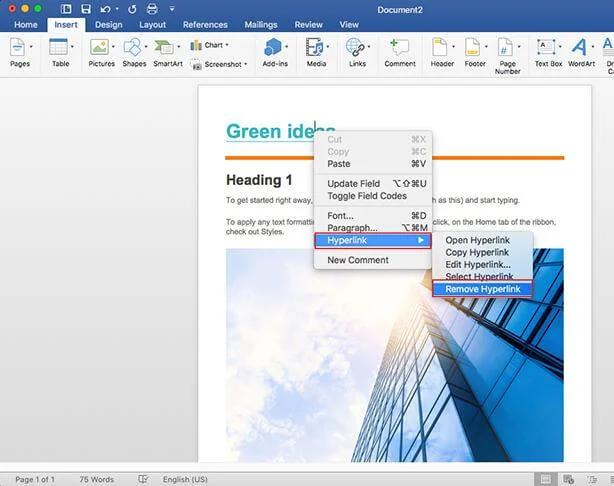 Hoe links te verwijderen, verwijder alle links in Word