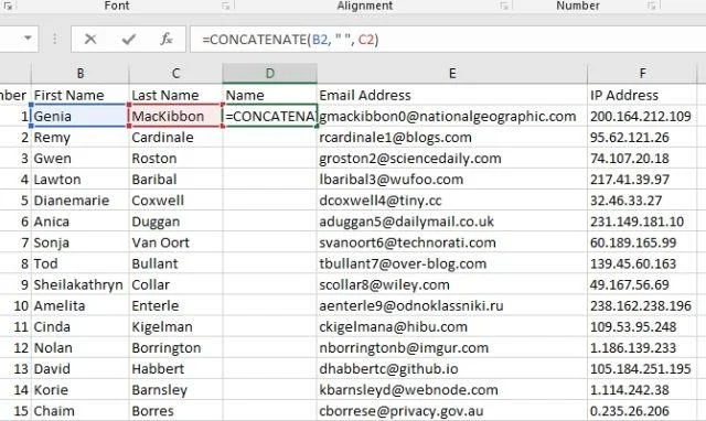 Hoe cellen in Excel samen te voegen en samen te voegen