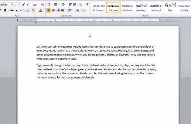 Istruzioni per eliminare le linee orizzontali in Word