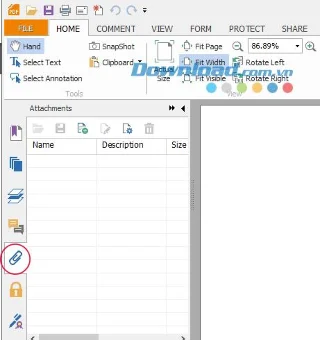 Bestanden bijvoegen bij PDF-bestanden met Foxit Reader