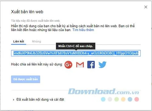 Instructies voor het publiceren en insluiten van Google Docs, Sheets, Forms & Slides-bestanden in webpaginas