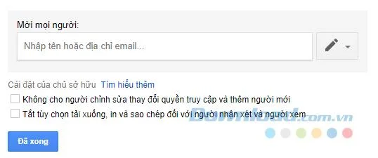 Control de permisos en Google Docs
