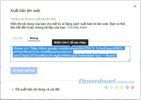 Instructies voor het publiceren en insluiten van Google Docs, Sheets, Forms & Slides-bestanden in webpaginas