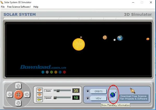 How to view Jupiter on Solar System 3D Simulator