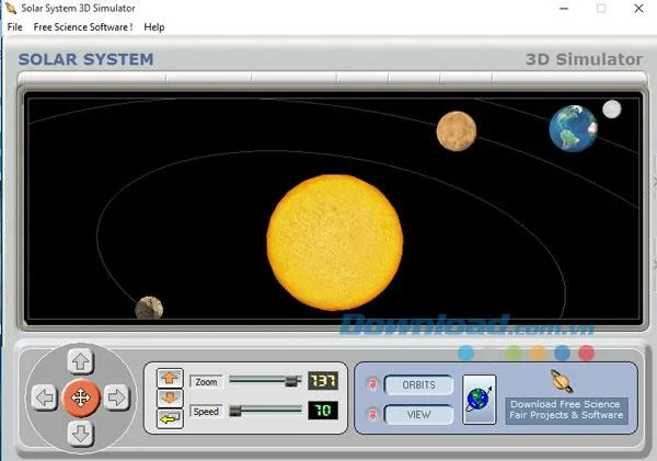 How to view Jupiter on Solar System 3D Simulator