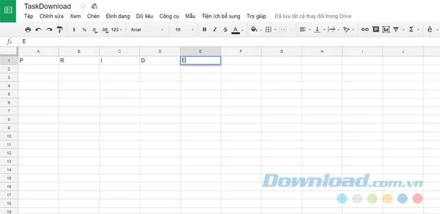 Google E-Tablolar e-tablosunu renkli bir gökkuşağına dönüştürme
