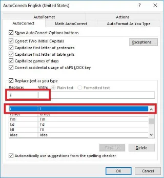 Er is een fout opgelost waarbij de letter i automatisch werd omgezet in de letter I in Word