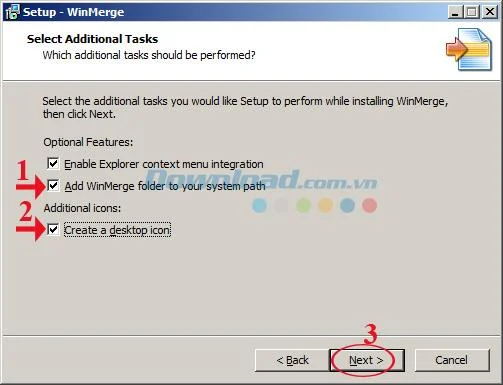 Instructions for comparing documents with WinMerge