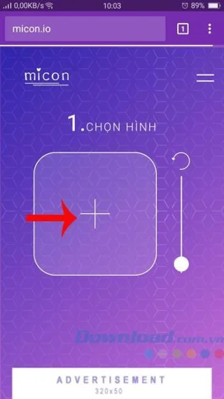 สร้างไอคอนแอพโทรศัพท์จากภาพถ่ายส่วนตัวด้วย Micon.io