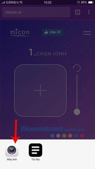 สร้างไอคอนแอพโทรศัพท์จากภาพถ่ายส่วนตัวด้วย Micon.io