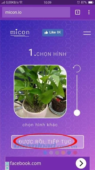 Micon.io로 개인 사진에서 전화 앱 아이콘 만들기