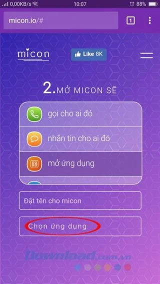 Micon.io로 개인 사진에서 전화 앱 아이콘 만들기