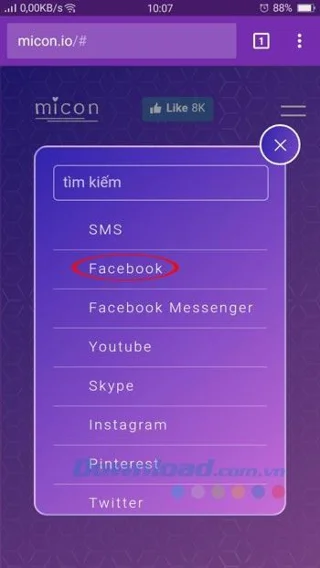 Micon.io로 개인 사진에서 전화 앱 아이콘 만들기