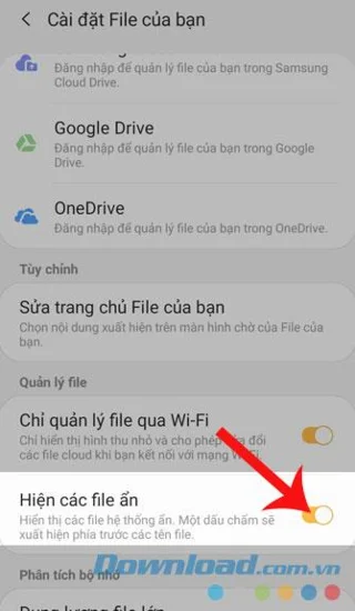 Android에서 숨겨진 폴더를 작성하고 보는 방법