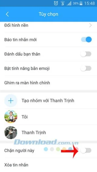 Android에서 Zalo 메시지를 차단하는 방법