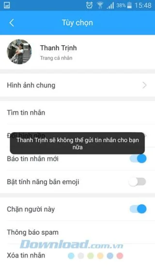 Android에서 Zalo 메시지를 차단하는 방법